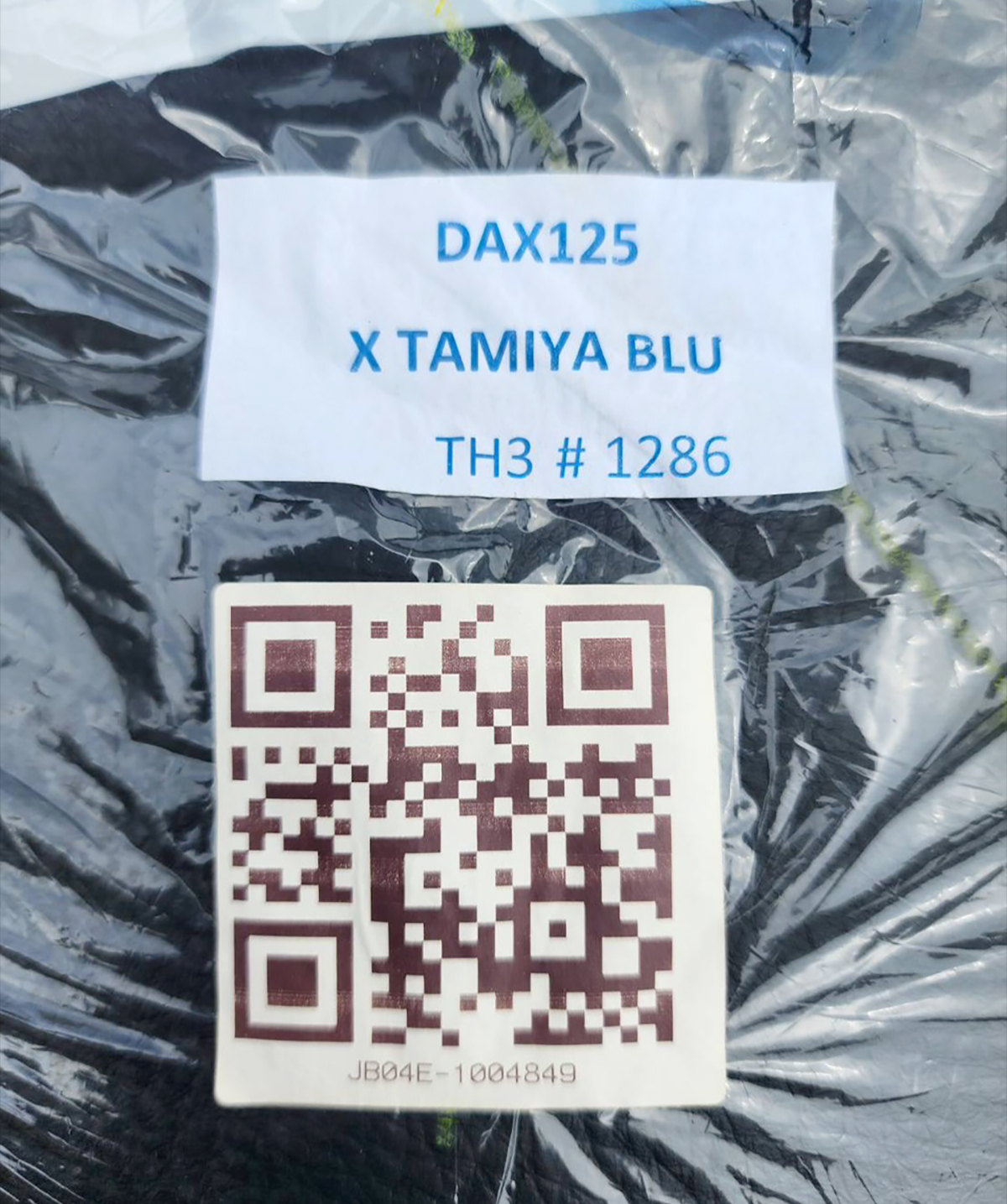 Số khung và mã QR Dax Tamiya Limited số 1.286